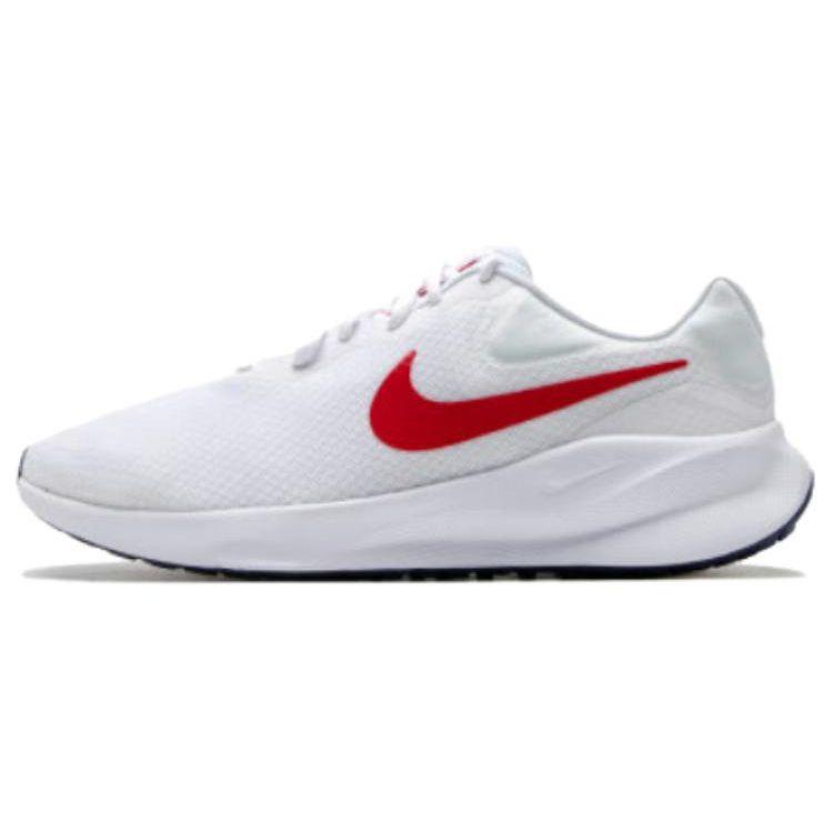 Nike Revolution 7 Extra Wide White University Red Men Sneakers Midnight-Navy FB8501-100