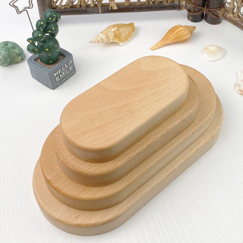 

Новый овальный деревянный блок ручной работы - основа для автомобильного украшения из черного ореха и бука 10*5*2cm