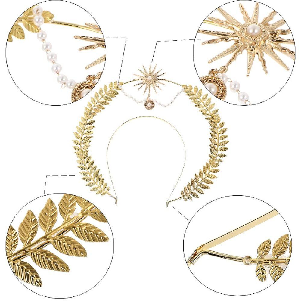 Rhinestone Hair Hoop Alloy Star Headband Elegant Bride Headpiece  Wedding