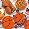 150 PCS Basketball Plates and Napkins Supplies - Dinner & Dessert Plates, Napkins for Basketball Birthday Party Decorations, Serves 50