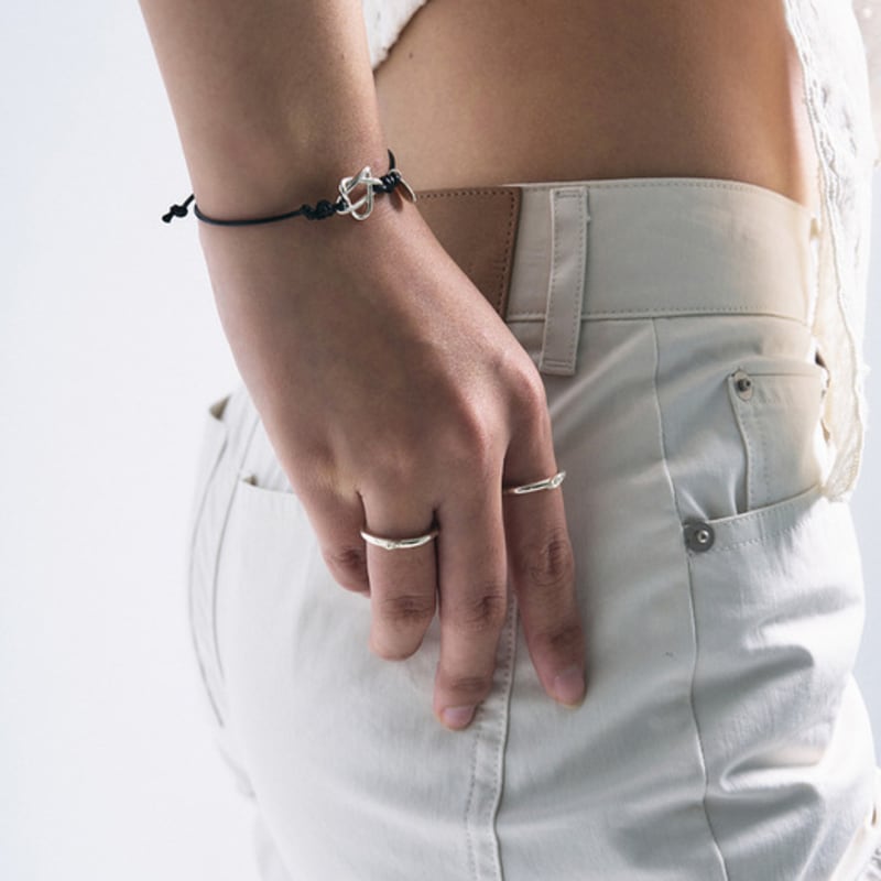 SENTIMENTS NO.388 [925 SILVER] LOGO RING