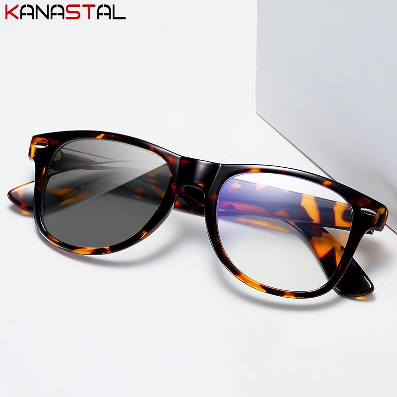 Women Blue Light Blocking Photochromic Glasses Men Prescription Lenses Myopia Reading Eyewear Outdoor Plastic Eyeglasses Frame