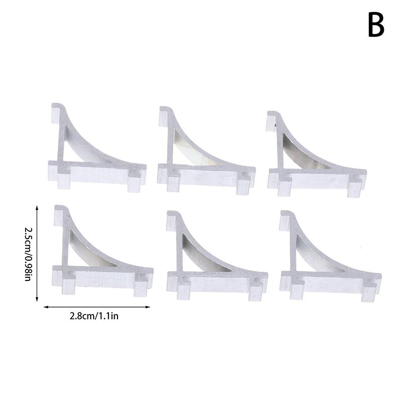 6Pcs Metal K Type Freezer Shelf Clips Refrigerator Support Hooks Cooler Shelf Brace Refrigerator Beverage Cabinet Shelf Buckles