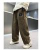 Boys' Fleece-Lined Corduroy Pants - Autumn & Winter Style, Thickened One-Piece Fleece, Handsome Casual Pants for Older Boys