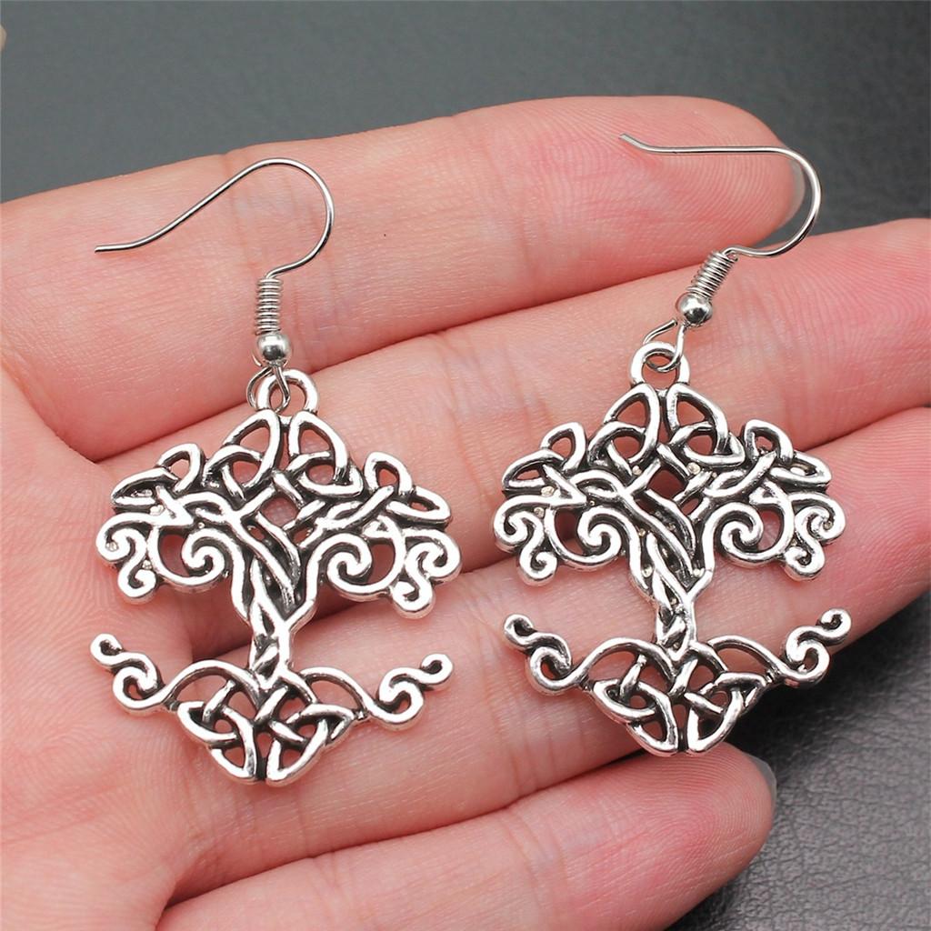 Drop & Dangle Earring Celtic Hexagram Kids' Jewelry MaterialsEarring Size 18x19mm QE006