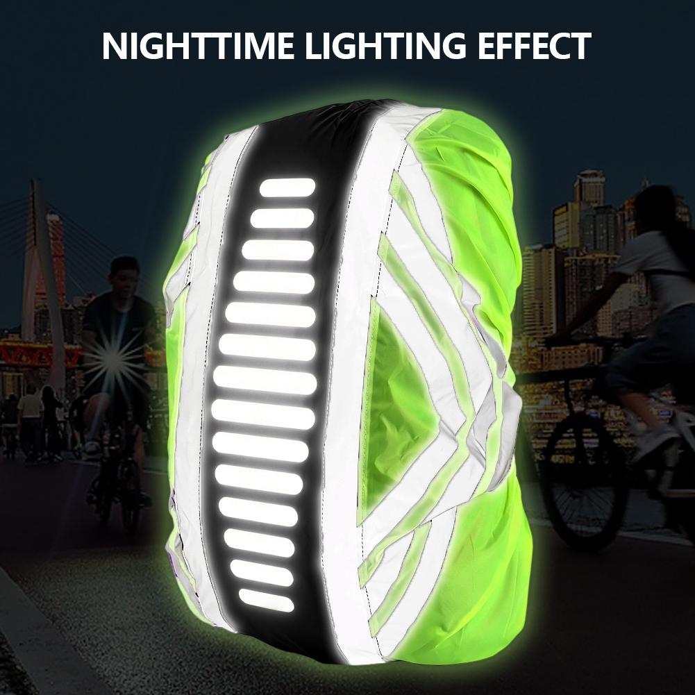 Waterproof Outdoor Backpack Reflective Strip Cover Cycling Hiking Climbing Cover Night Reflector Strip Rain Cover Dust Cover Unisex