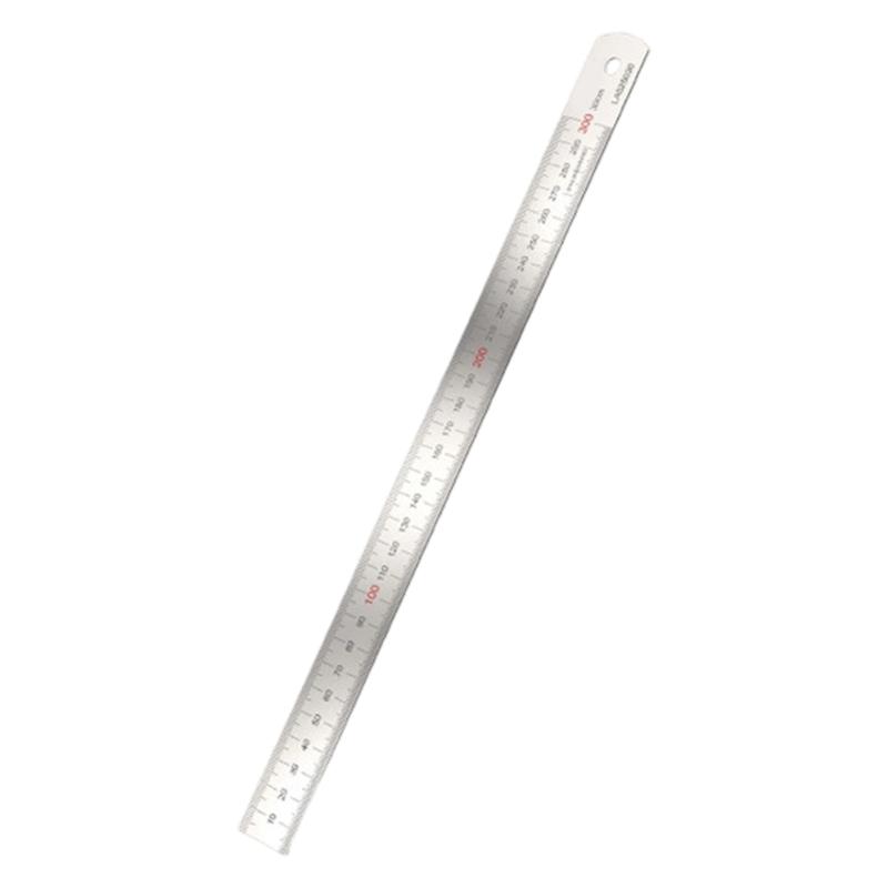 Professional 2Cr13 Steel Measuring Ruler Tool Having Two Measurement Systems For Woodworking And Design Applications