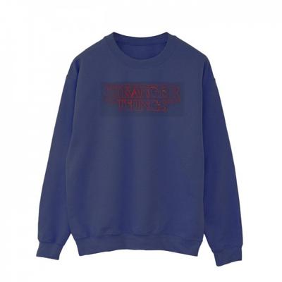Netflix Mens Stranger Things Glow Logo Sweatshirt