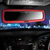DAD GARSON Mirror Type Quilted Red Rearview Room Rearview Expanded Field of Car Universal Car Interior Easy Installation D.A.D [HA626-01-02] Mirror,