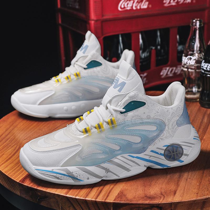 Nye sportssko for menn Mote Mesh Pustende Sports Uformelle Basketballsko