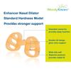 WoodyKnows Enhancer Nasal Dilators, Model 2024, Soft, Improves Airflow During Sports and Relieves Nasal Congestion (4-Pack, Trial Sizes XS/S/M/L)