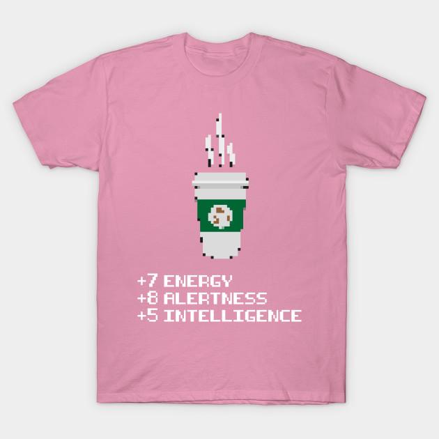 T Shirt Women Coffee Power Up Harajuku Print Kawaii Tshirt Letnia koszulka damska z krótkim rękawem Top Tee