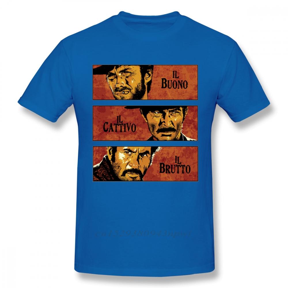 Pure Cotton Quality The Good The Bad And Ugly Graphic T Shirt For Male Il Buono Brutto Cattivo Tee Shirt Swag Unique Tshirt