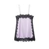 Women Satin Lace Camisole Top Sleeveless Spaghetti Strap Silk Lace Trim Cami Top 2026 Summer Sexy Tank Top Streewear