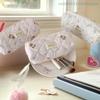 1 Pc Cute Bear Prints Pencil Case Pen Bag Large-capacity Student Stationery Storage Bag Portable Fashion Girly Cosmetic Bag