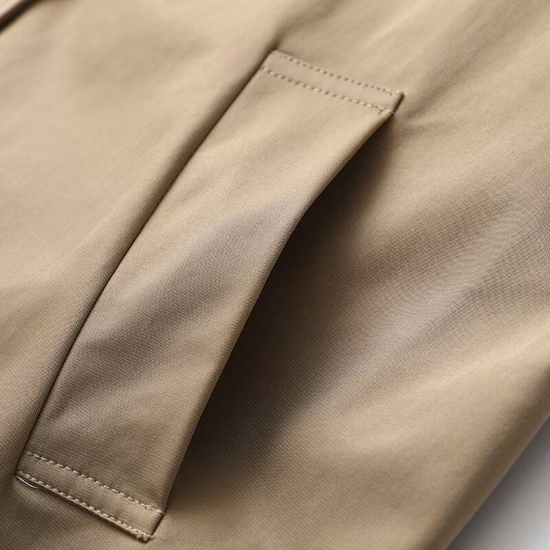 Dámský jednořadý trenčkot s polokošilí podzim/zima 2024