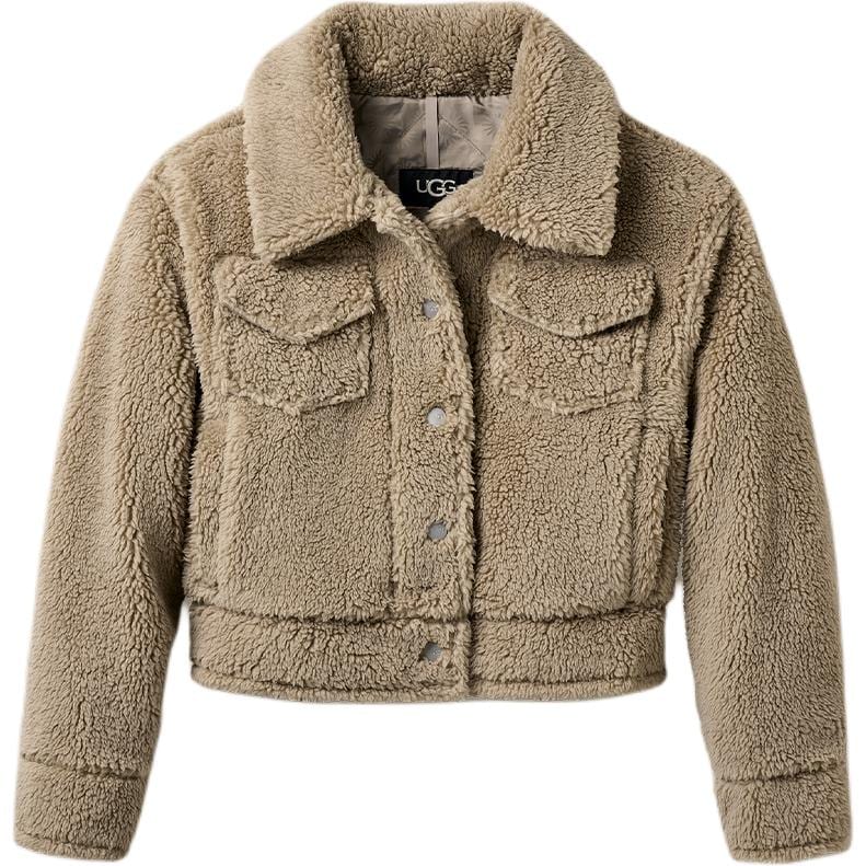 UGG Velvet Jackets Women`s Pebble Gray