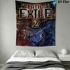 Path of Exile 2 Wall Hanging Printed Fabric Blanket Decorative Tapestries for Bedroom Living Room Home Decor