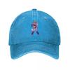 FNAF Roxanne Wolf Game Unisex Baseball Caps Security Breach Distressed Denim Caps Outdoor Activities Adjustable Fit Snapback Hat