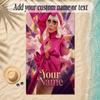Beach TowelLady Gaga Custom Name Text Personalized Soft Towel for Beach Pool Indoor Home Decor Gift