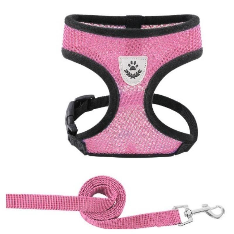 Pet Leash, Vest Style, Dog and Cat Chest and Back Straps, Small Dog Reflective Leash and Dog Chain Supplies