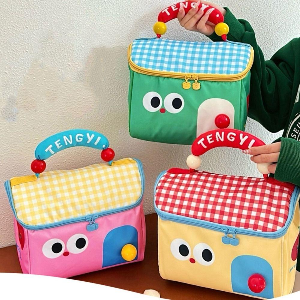 Clutch Bag House Shape Cosmetic Bag Cartoon Skincare Storage Bag Insulated Lunch Box Bag  Girls