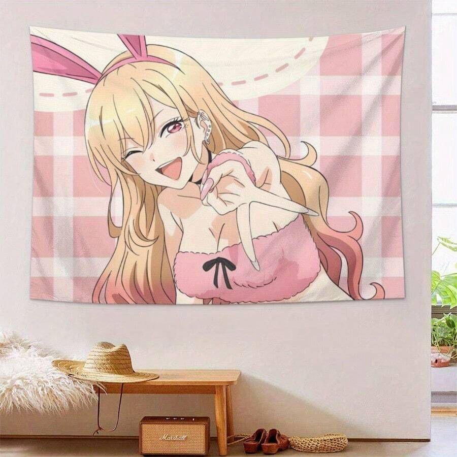 Tapestry marin kitagawa anime wall large 75x100 чёрный