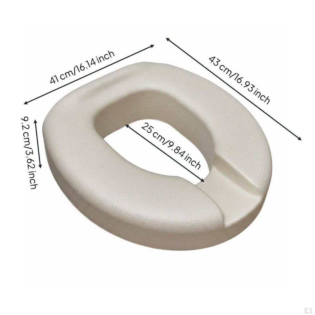 Raised Toilet Seat Cushion Expanded Polypropylene Material Riser Waterproof