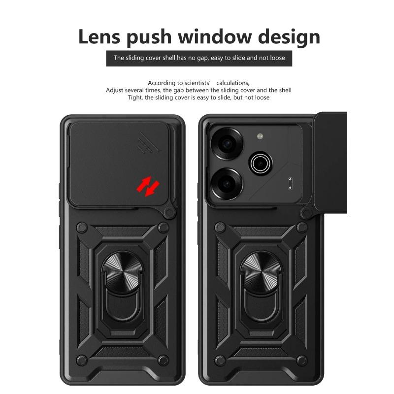 Camera protect case for Tecno POVA 6 Pro Pova6 TECNO POVA 5 Armor Hybrid Ring Back Cover