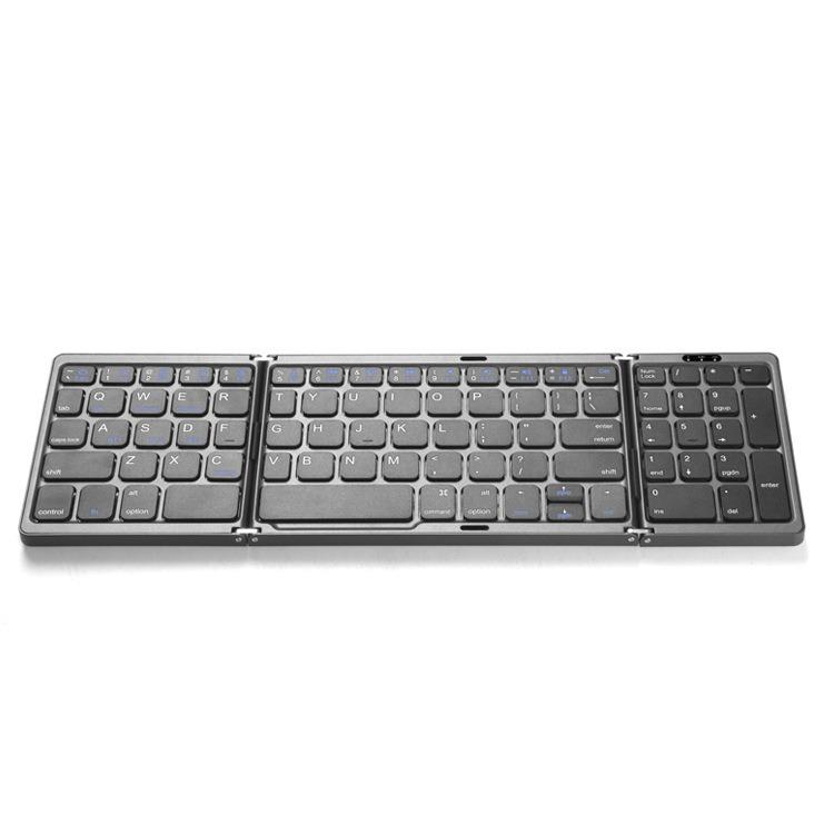 Neue universelle dreifach faltbare kabellose Bluetooth-Tastatur: Multi-System-kompatibel für Tablets, Mobiltelefone und Notebooks