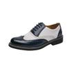Fashion Brogue Men Casual Shoes High Quality Fashion Colors Men Leather Shoes Lace-up Business Casual Men Oxford Footwear Plus Size 46