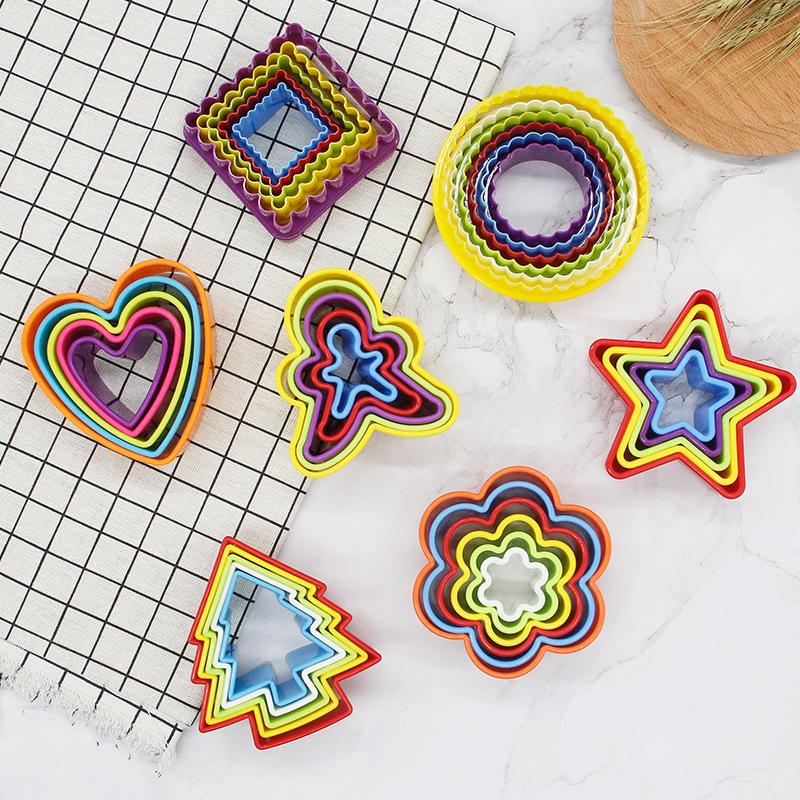 Practical Plastic Clay Mold DIY Flower Tree Star Professional Earring Cutting Mold Polymer Clay Pottery Pottery Making Tools