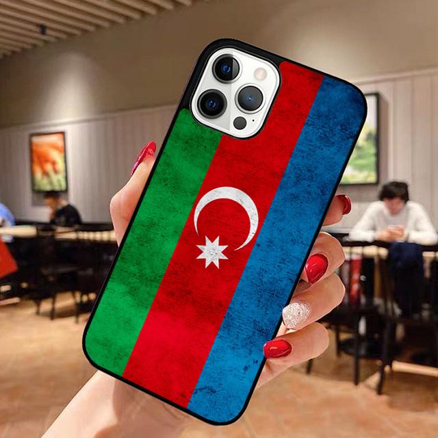 Azerbaijan Flag Phone Case for iPhone 17 Air 16 16e 15 Plus for Apple 13 11 12 14 Pro Max Cover  Coque Fundas Shell