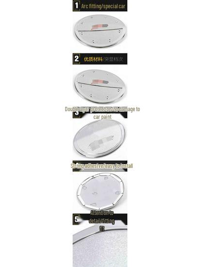CS15 Fuel Tank Cap Sequin: Electroplated Anti-Scratch Protective Film & Decorative Sticker Accessory