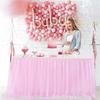 Tulle table skirt high-end gold-rimmed mesh wedding New Year's party decoration hotel supplies mesh table skirt table cover