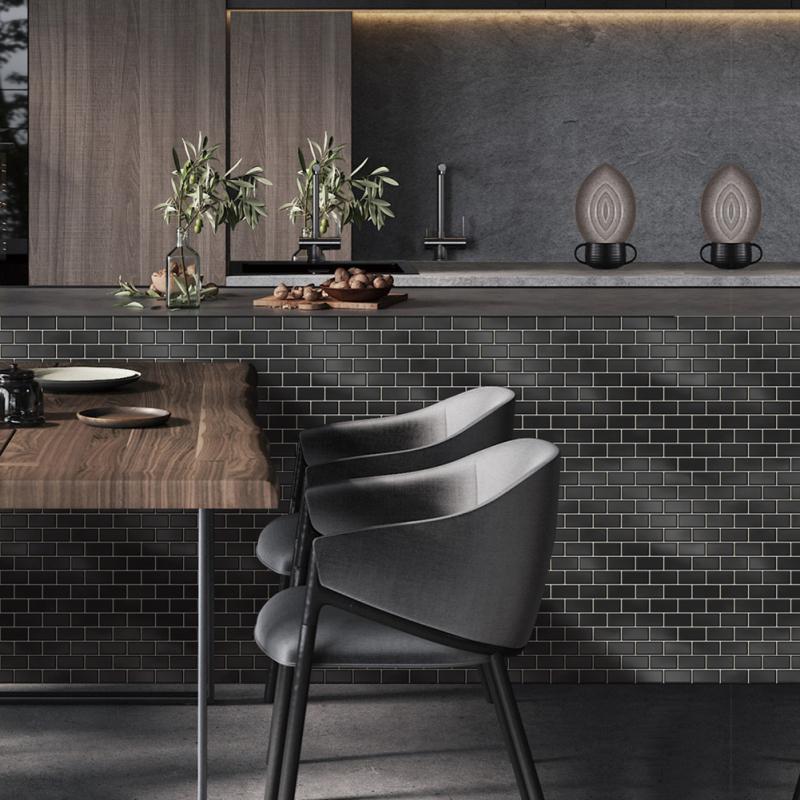 10 Stück 3D-Fliesenaufkleber, selbstklebende, wasserdichte Wandaufkleber für Küche, Badezimmer, Heimdekoration