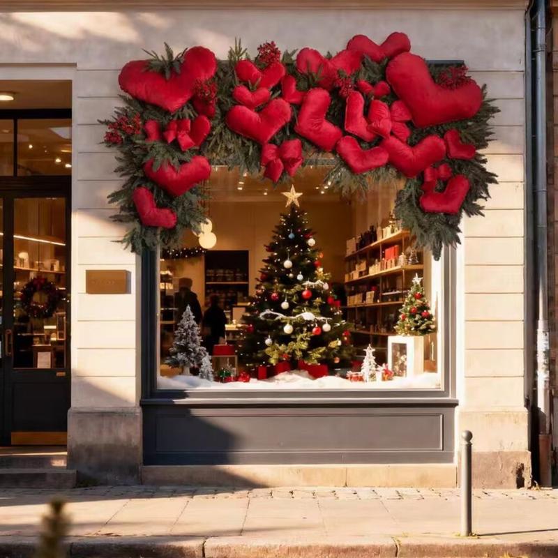 Valentine's Day Heart Decoration Soft Stuffed Heart Pendant For Wedding Proposals Engagement Anniversary Celebration