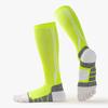 1 Pairs Man Toe Sport Socks Colorful Stripes Marathon Long Running Absorption Sports Socks Thicken Towel Sole Shock Tennis Socks