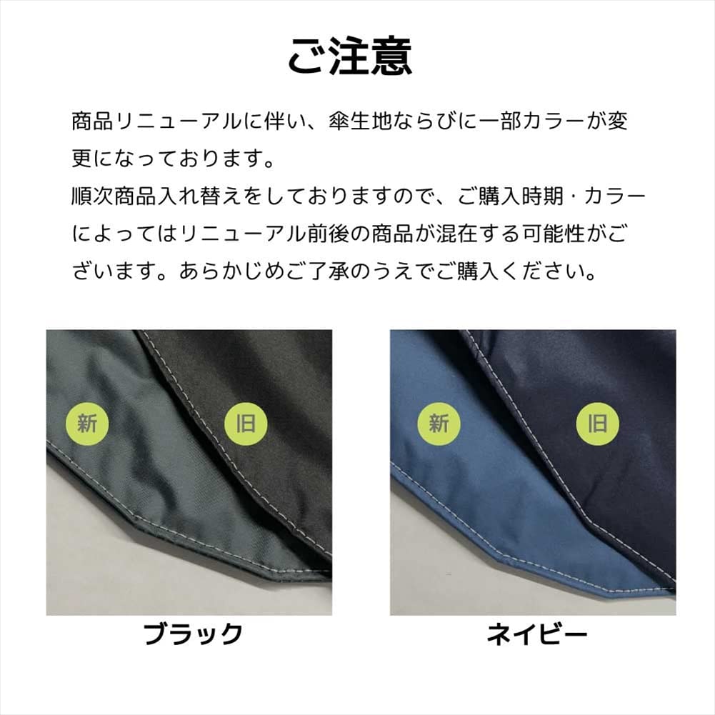 ogawa Parasol Folding Umbrella for Men and Automatic Opening and For Both Sun and Light UV Heat Water 6 52301 Women, One-touch Closing, Navy, Rain,