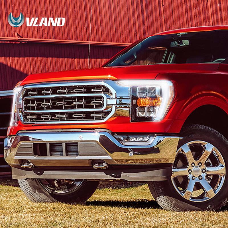 Ford F150 Raptor LED Turn Signal & Daytime Running Light Headlight Assembly