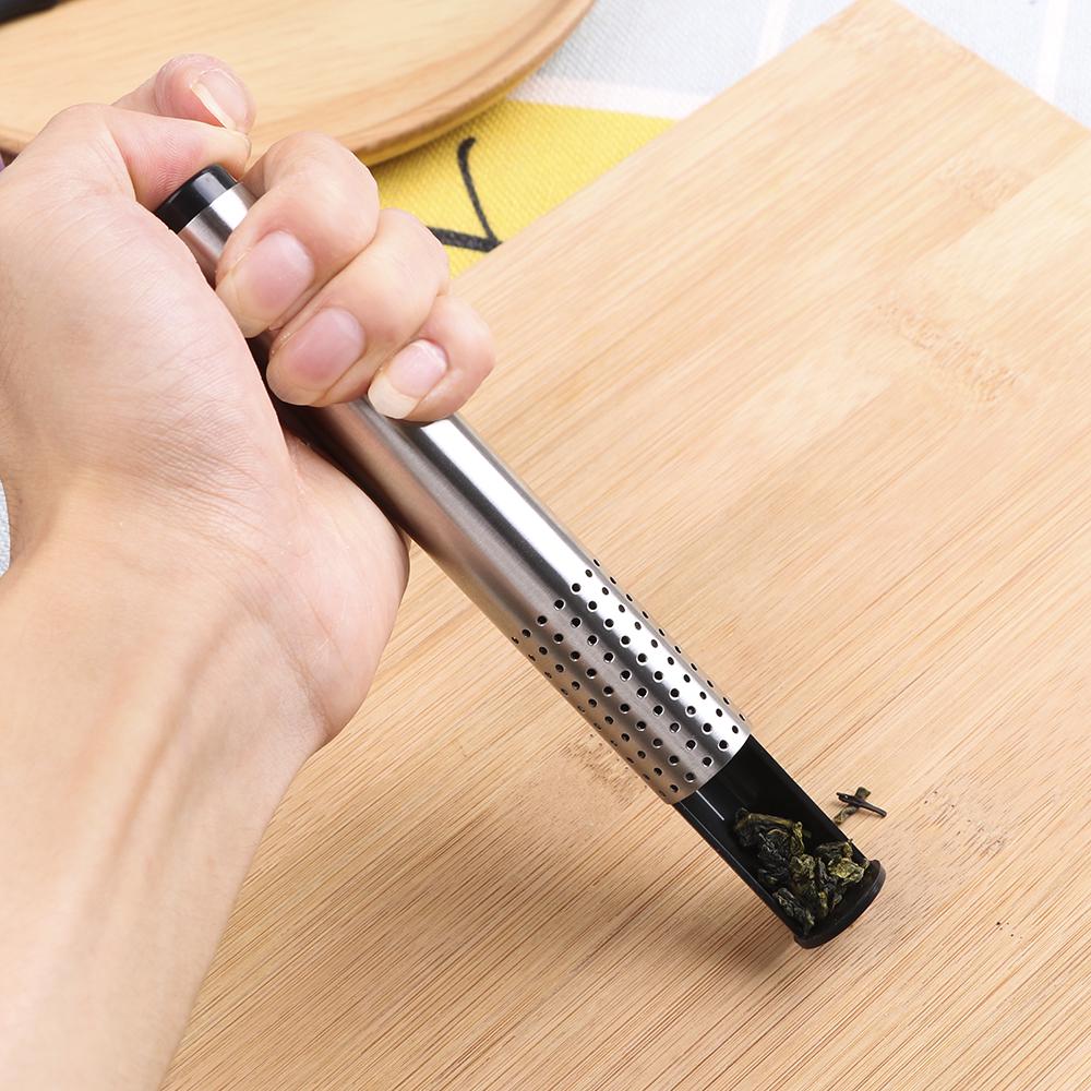 Tee-Stick Edelstahl Reusable Kaffee Lose Blatt Kräuter Halter Teekanne Gewürze Suppe Werkzeuge Tee-ei Sieb Filter