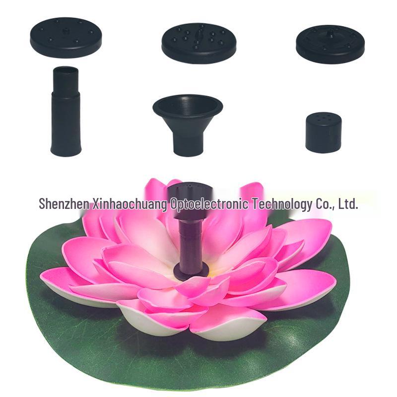 Floating Solar Lily Pad Fountain Water Pump for Landscapes