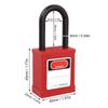 Safe Breaker Lockout Padlock Kit Red Circuit Breaker Lockout Kit  Commercial
