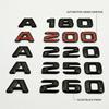 Glossy Black 3D Car Rear Trunk Emblem Badge Letters Decal For Benz A Class W176 W177 A180 A200 A220 A250 A260 Accessories