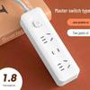 Office USB Power Strip with Multifunctional Sockets and Separate Controls, Long Cord