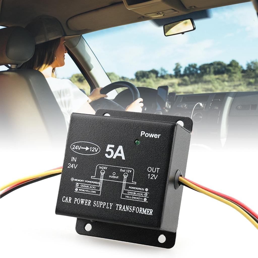 DC24V To 12V Converter 5A 100W Step Down Converter Voltage Reducer Waterproof Transform for Car Truck