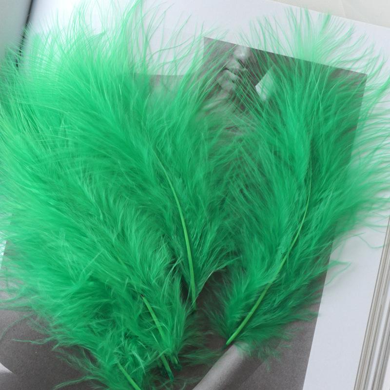 50Pcs Macaron Feather Color Turkey Full Velvet, Dream Catcher Hair Accessories Diy Handmade Materials Bouquet Stage Wedding Decoration