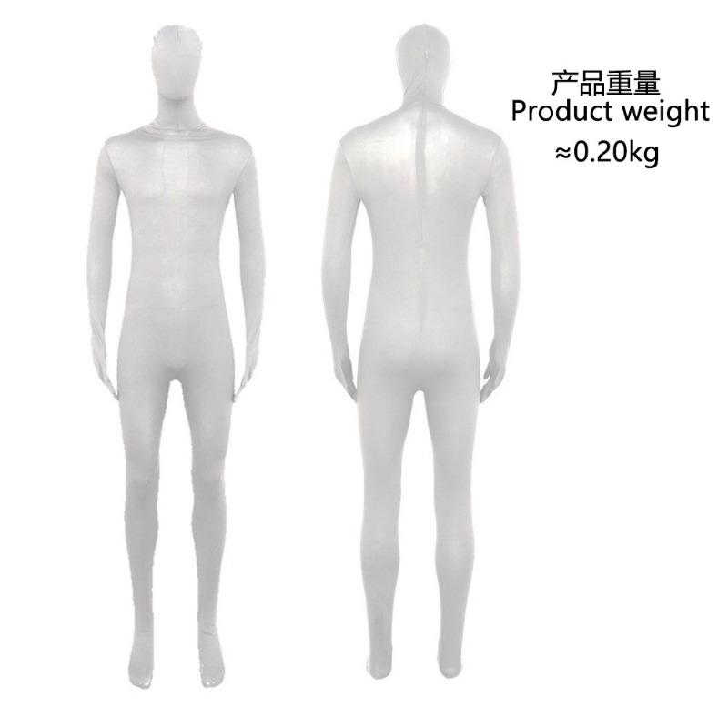 50,000 Halloween Costume Invisible Man Ninja Tights Stage Black Man Invisible Coat Performance Costume Performance Costume