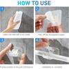 Self Adhesive Curtain Rod Holder Nail-Free Adjustable Clamp Hooks Kitchen Bathroom No Drilling Wall Hanging Rack Hook Bracket