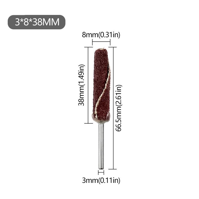 Cylindrical Sandpaper Grinding Stick (3mm/6mm Shank) for Wood and Metal Polishing